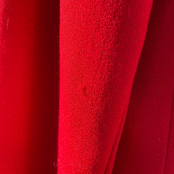 Vintage RED Wool Blazer/ Winter Red Christmas Blazer/ Jacket Size 6 - Picture 12 of 12